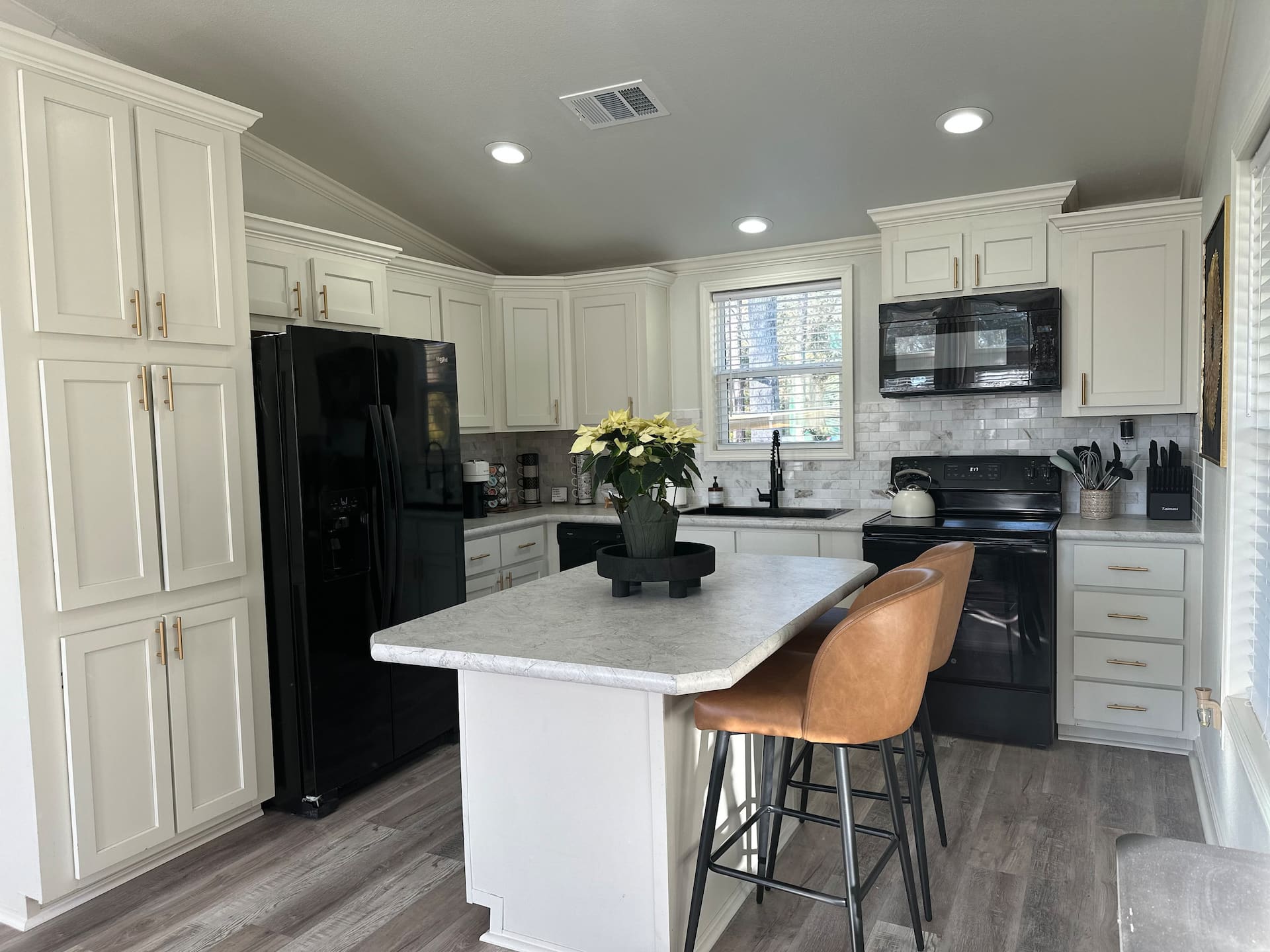 Modern kitchen at The Secluded Retreat